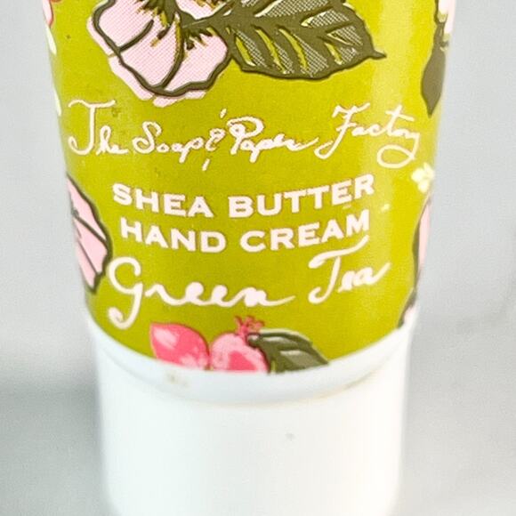 Soap & Paper Factory Green Tea The Vert Shea Hand Cream Travel .5 fl oz 15ml New - Picture 2 of 7